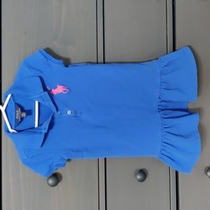 Ralph Lauren girls size 4/4T polo dress blue
